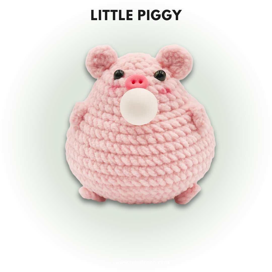 CocoPuffy🐷 Piggy-Crochet Stress Squeezie Fidget Toy