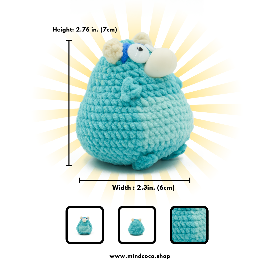 CocoPuffy 💙Sullivan/Sully- Crochet Stress Squeezie Fidget Toy