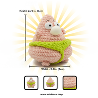 LAST CHANCE: CocoPuffy 🐚Patrick - Crochet Stress Squeezie Fidget Toy