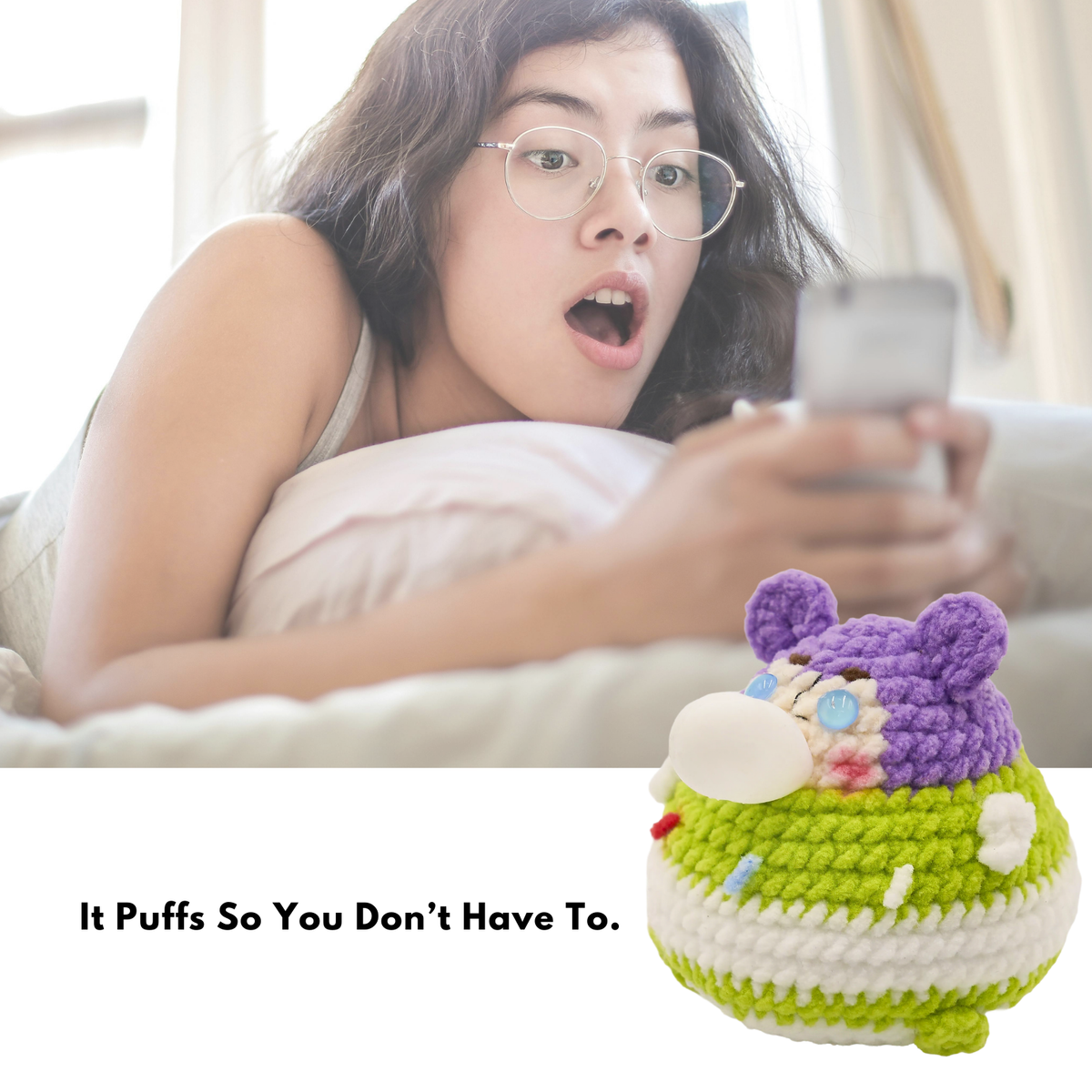 LAST CHANCE: CocoPuffy 🚀 Buzz Lightyear-Crochet Stress Squeezie Fidget Toy