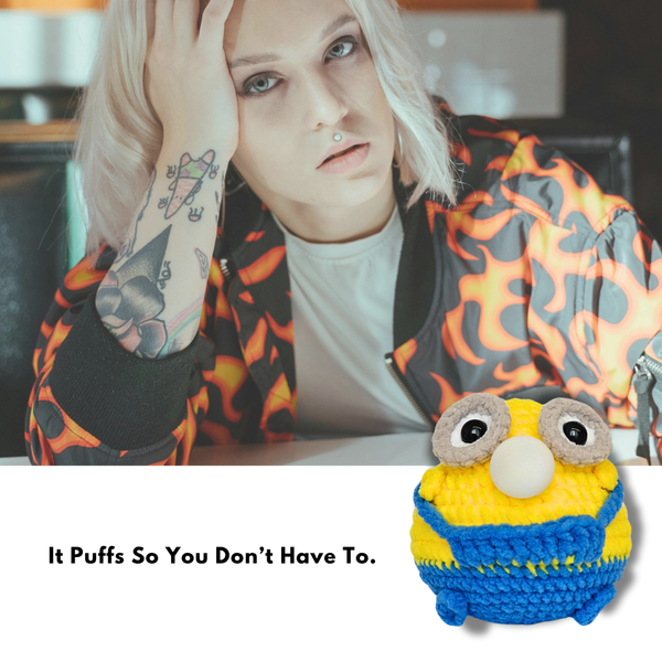 CocoPuffy🍌Minions-Crochet Stress Squeezie Fidget Toy.