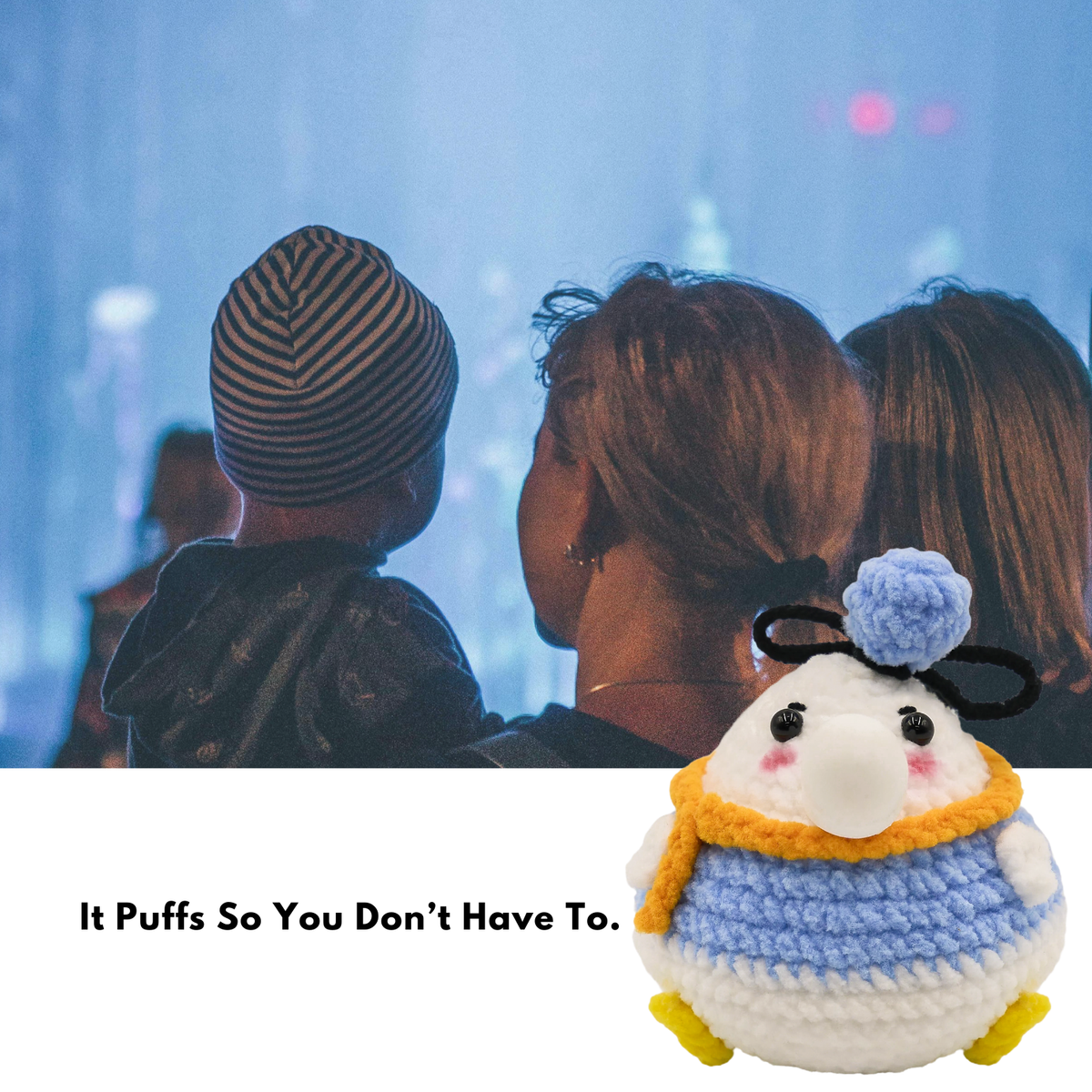 CocoPuffy🧢 Sailor Duckling-Crochet Stress Squeezie Fidget Toy