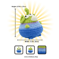 CocoPuffy 👽Alien LGM-Crochet Stress Squeezie Fidget Toy