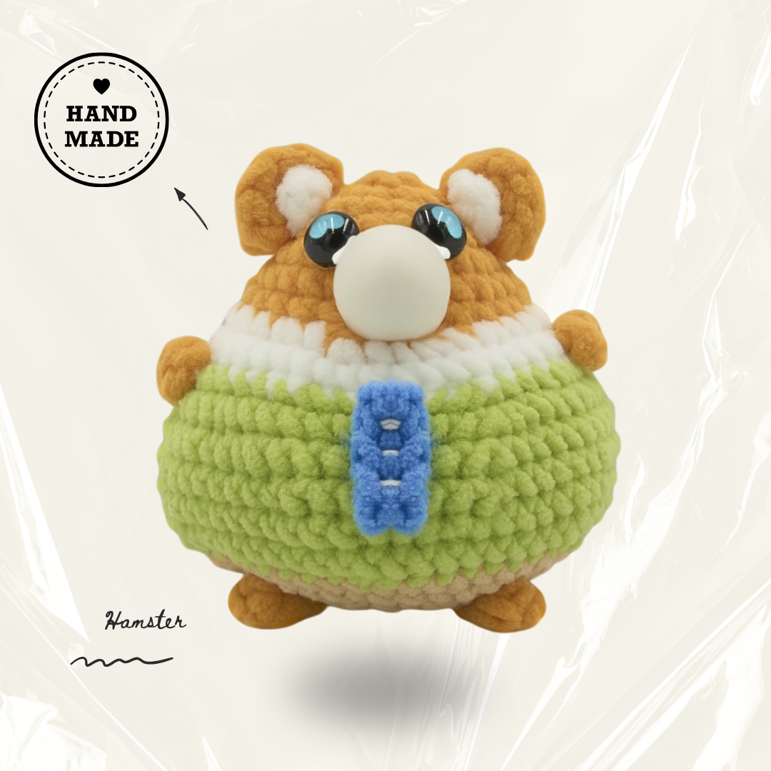CocoPuffy 🐹Hamster-Crochet Stress Squeezie Fidget Toy