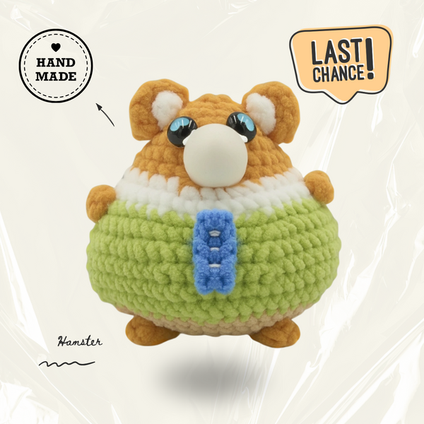 CocoPuffy 🐹Hamster-Crochet Stress Squeezie Fidget Toy - MindCoco