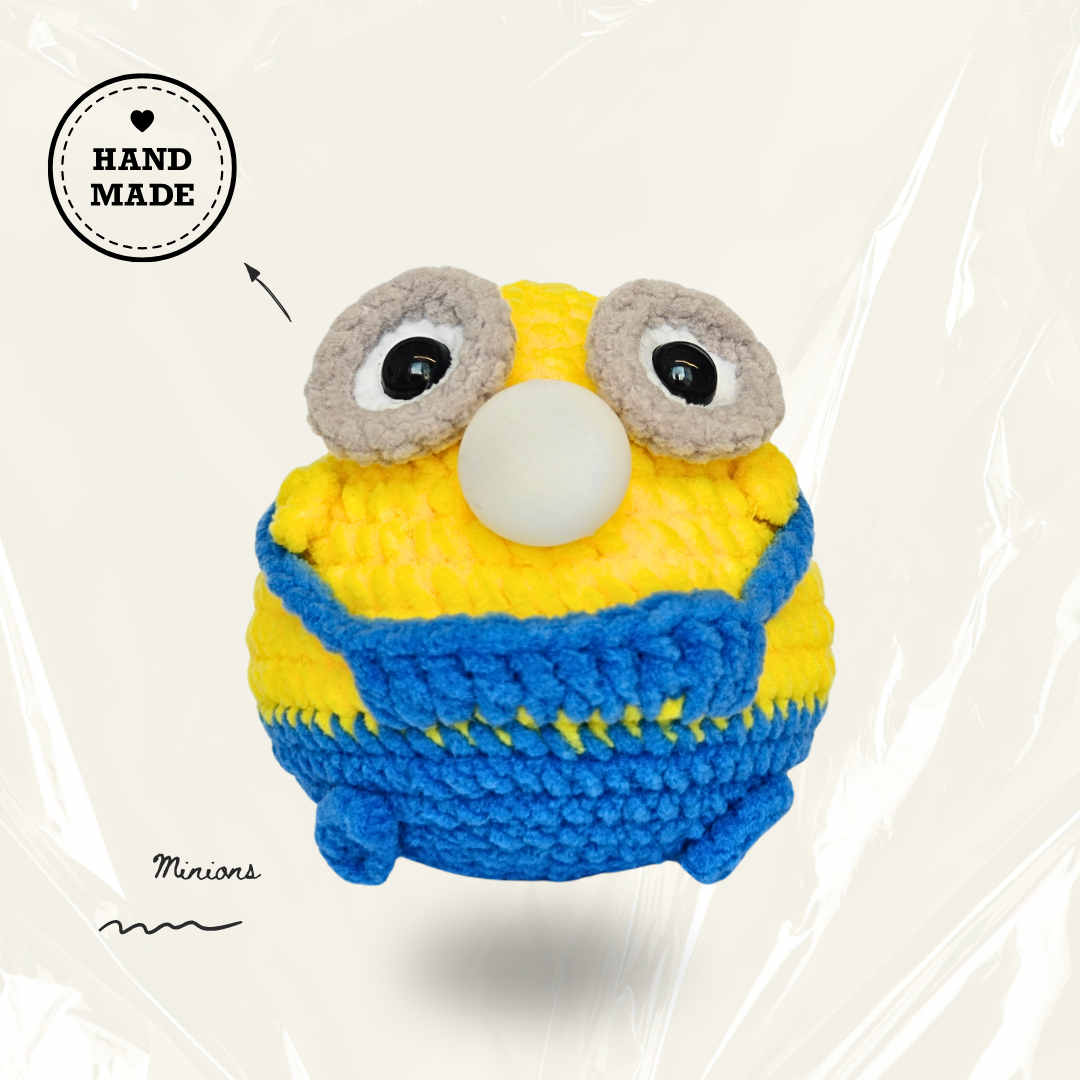 CocoPuffy🍌Minions-Crochet Stress Squeezie Fidget Toy.