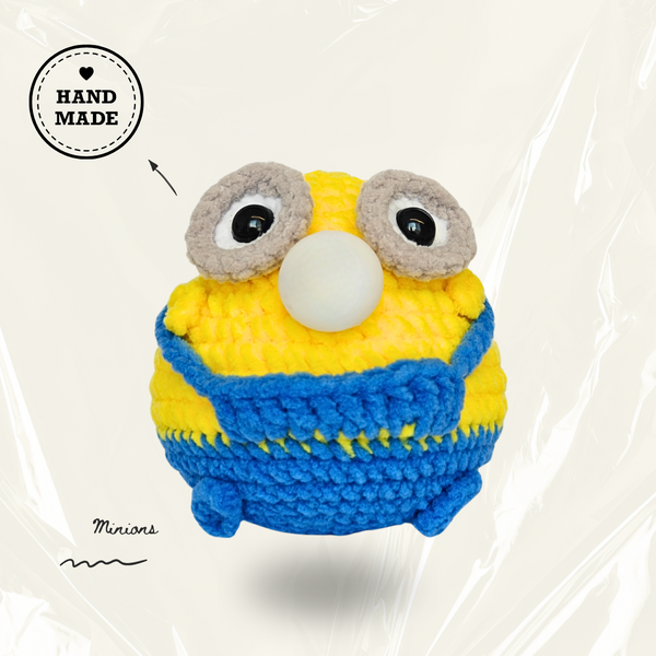 CocoPuffy🍌Minions-Crochet Stress Squeezie Fidget Toy.