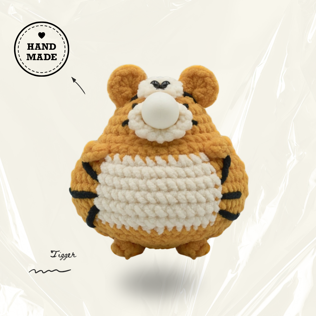 CocoPuffy 🐯Tigger-Crochet Stress Squeezie Fidget Toy