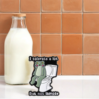 “I tolerate a lot but not lactose” - Communication Pin Badge
