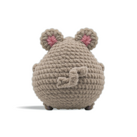 LAST CHANCE: CocoPuffy🧀 Rat with Cheese Block-Crochet Stress Squeezie Fidget Toy