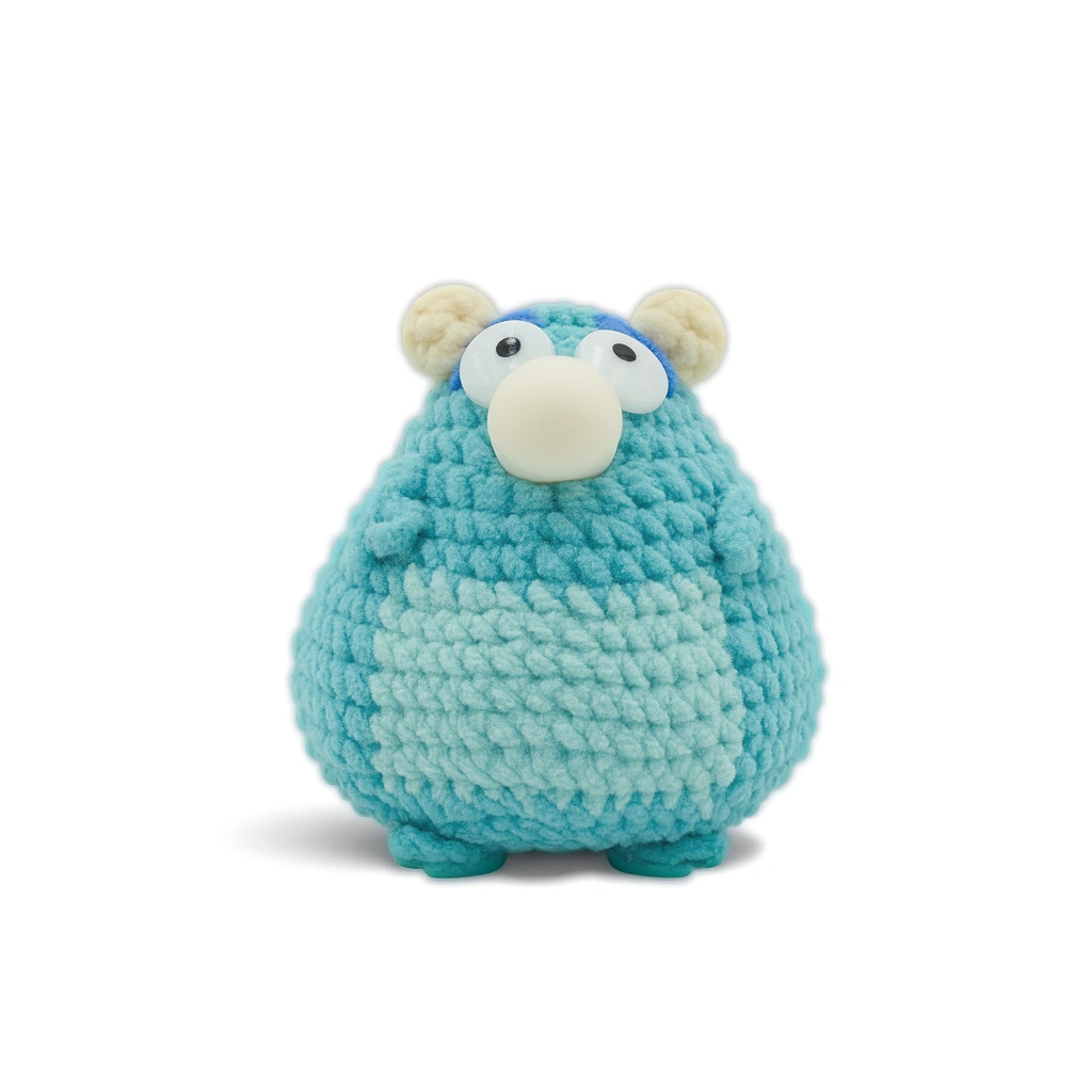 CocoPuffy 💙Sullivan/Sully- Crochet Stress Squeezie Fidget Toy