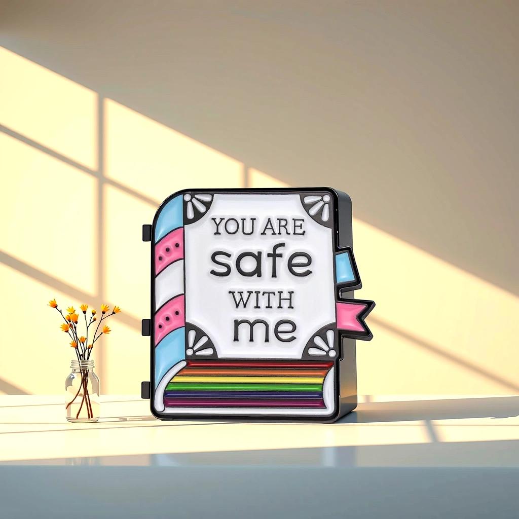 "You are Safe with me" Book - Communication Pin Badge.