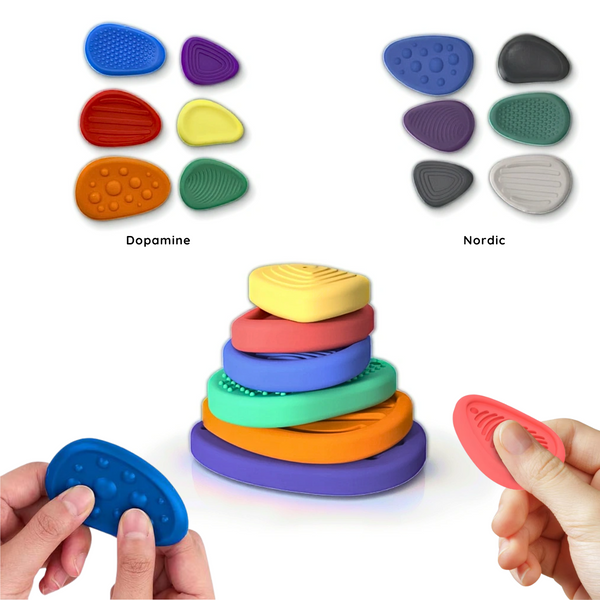 6pcs Fidget Worry Stone Set