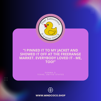 Customer review photo – "Dear Autocorrect It" enamel pin, 5-star community favourite