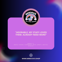 Customer review photo – "Anxious Unicorn" enamel pin, 5-star community favourite