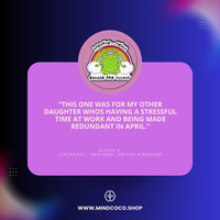 Customer review photo – "Breathe Relax Exhale the F*ckery" enamel pin, 5-star community favourite