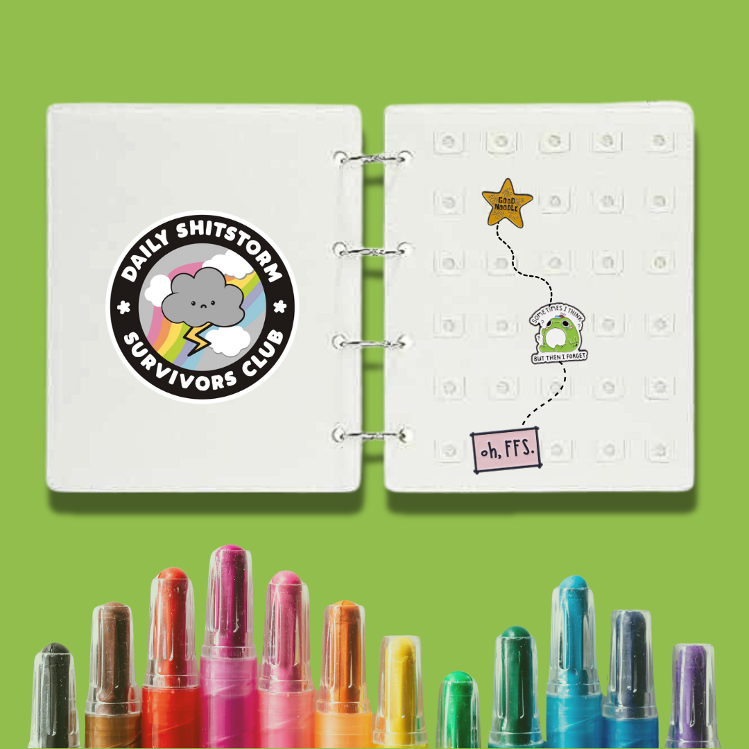 The Emotional Declutter Pin Binder-A Felt Pin & Badge Collector Journal - MindCoco