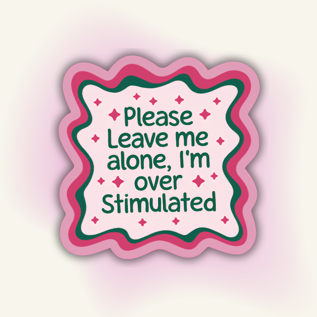 "Please Leave me alone" vinyl sticker – Introvert SOS