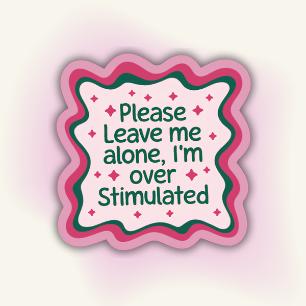"Please Leave me alone" vinyl sticker – Introvert SOS