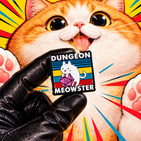 Pin | "Dungeon Meowster" – Critical Purrs Only