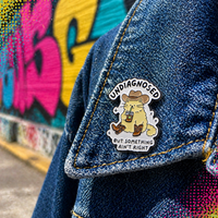 "Undiagnosed But Something Ain't Right" - Enamel Pin (Funny ADHD Identity Badge)