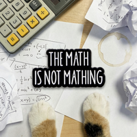 "The Math is not mathing" | Funny ADHD Enamel Badge